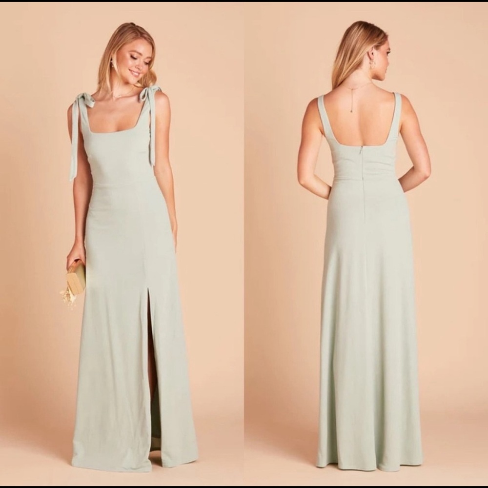NWT Birdy Grey Alex Convertible Maxi Dress in Sage Crepe sz L
